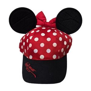 Disney Hat Youth‎ Girls Snapback Minnie Mouse Polka Dot Ears Adjustable Parks